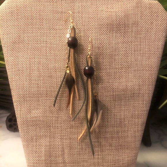 Leather Earrings - Picture 1 of 4